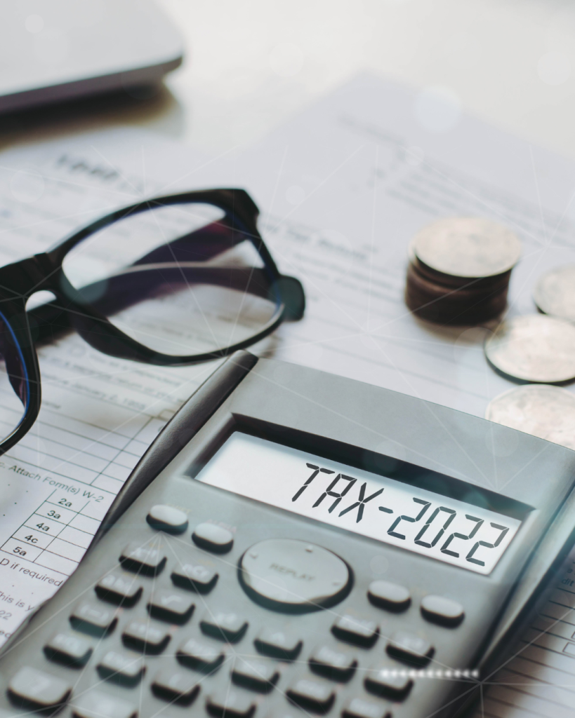 Calculatrice et monnaie pour la vente de garage