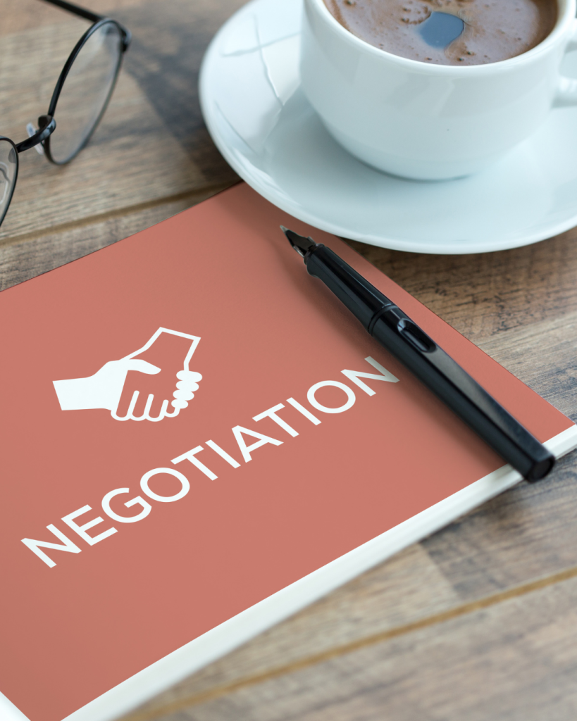 Faire preuve de negociations