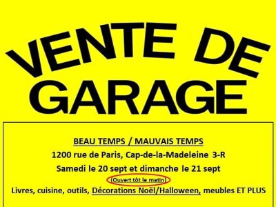 Vente de garage