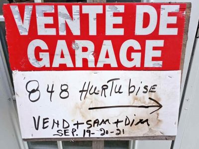 Vente de garage
