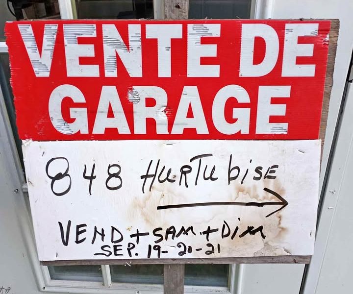 Vente de garage