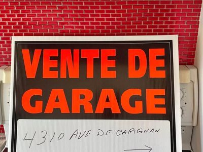 Vente de garage