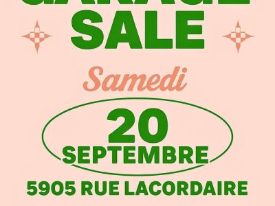 VENTE DE GARAGE