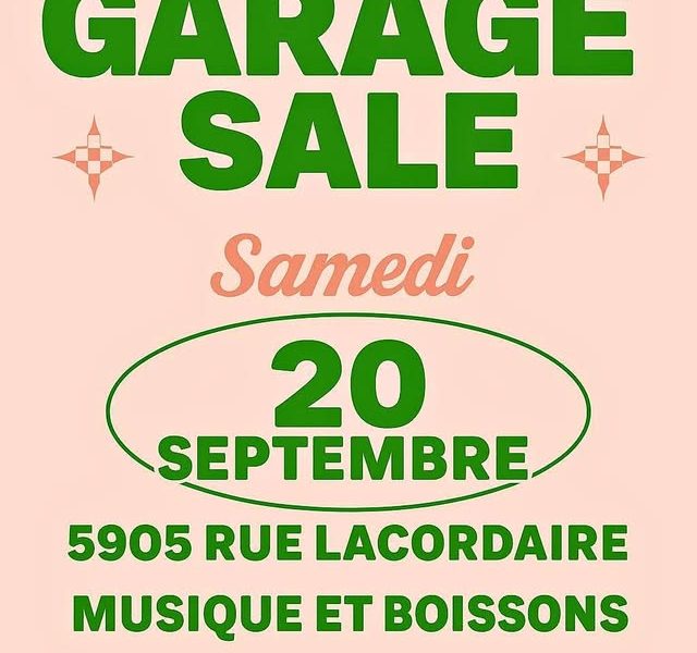 VENTE DE GARAGE
