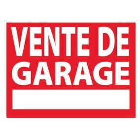 Vente de garage