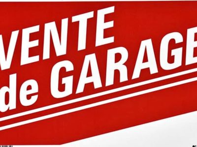 Vente de garage samedi 20 septembre