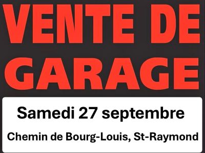 Vente de garage