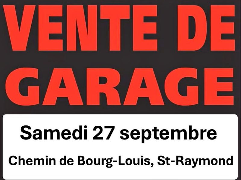 Vente de garage