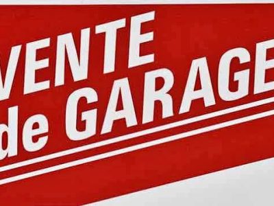Vente de garage le 27/28 septembre de 9H à 16 H