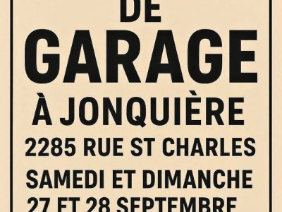 Vente de garage