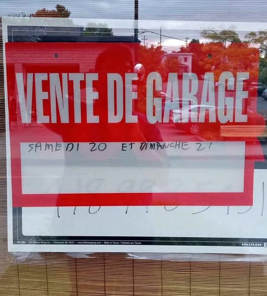 Vente de garage