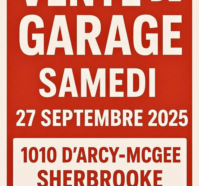 Vente de garage