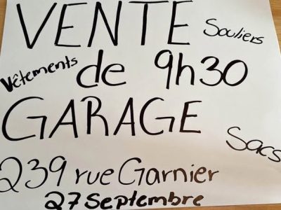 Vente de garage