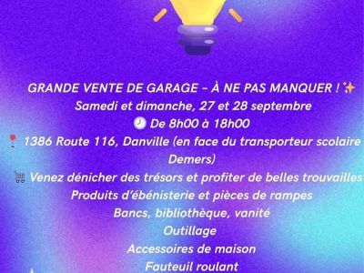 Vente de garage