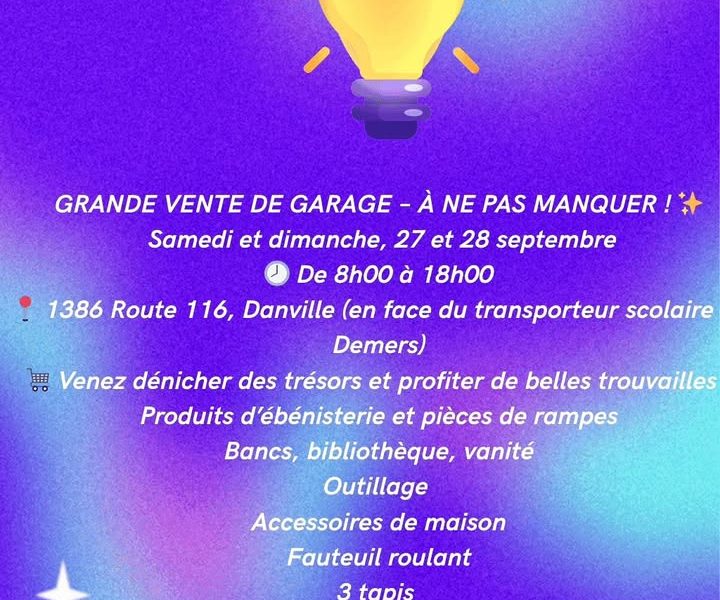 Vente de garage