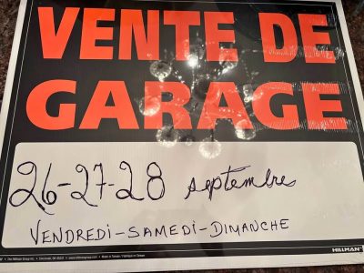 Vente de garage