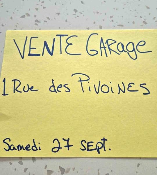 Vente garage