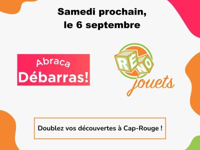 🛍️ Grande vente de garage Abraca Débarras de Cap-Rouge