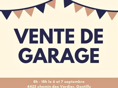 Vente de garage