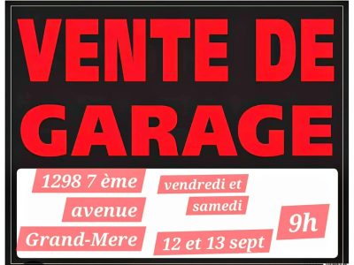 Vente de garage