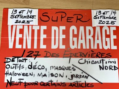 Super vente de garage