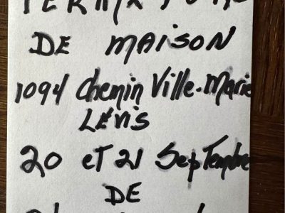 Vente fermeture de maison