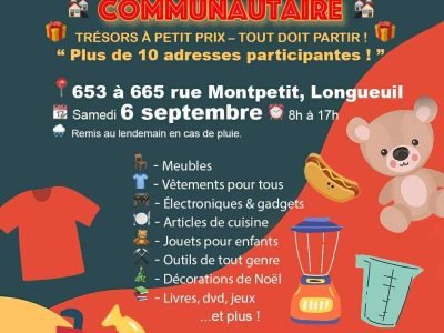 Méga vente de garage communautaire