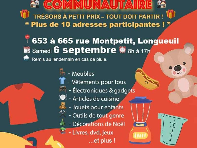 Méga vente de garage communautaire