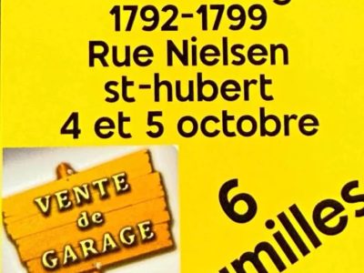 Grosse vente de garage