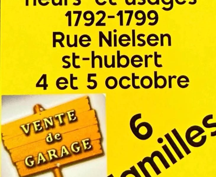Grosse vente de garage