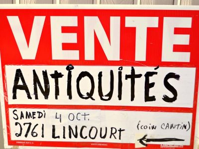 Vente d'antiquités