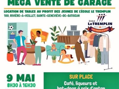 MEGA VENTE DE GARAGE TREMPLIN
