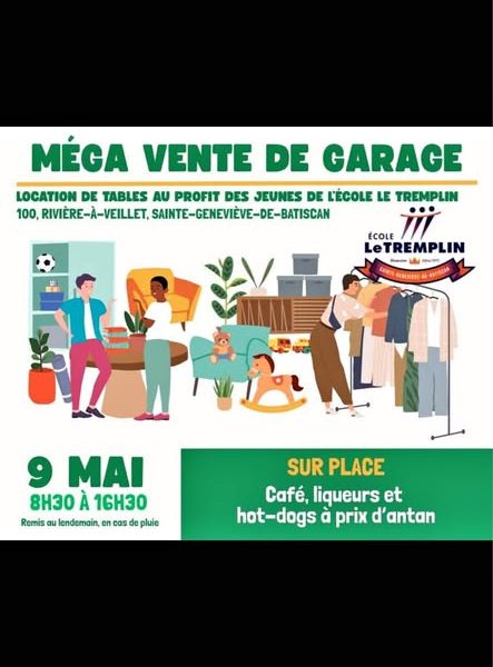 MEGA VENTE DE GARAGE TREMPLIN