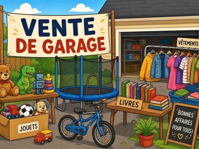 Vente de garage samedi 2 mai