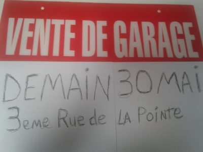 vente de garage