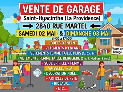 Vente de Garage (Rue Martel, La Providence)