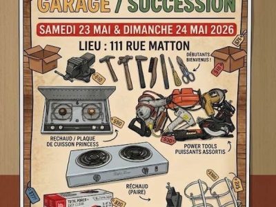 Grande vente de garage / succession