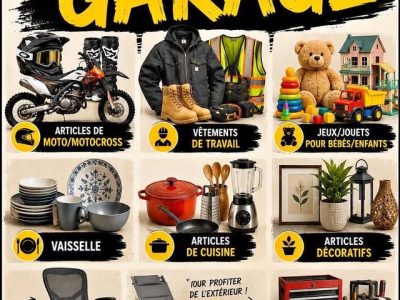 VENTE DE GARAGE 30-31 MAI
