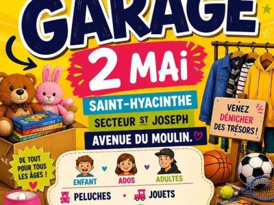 Vente de garage 2 mai