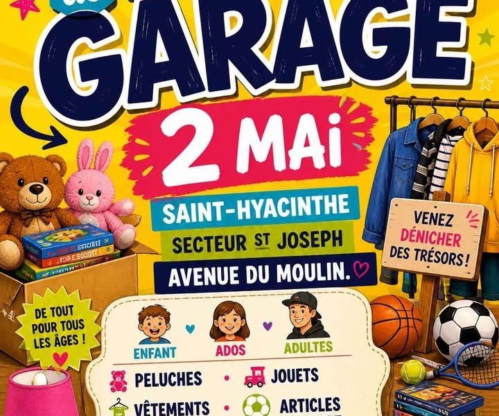Vente de garage 2 mai