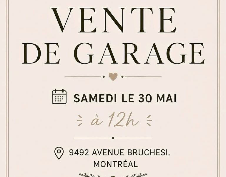 Vente de garage