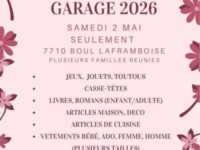 Vente de garage 2026