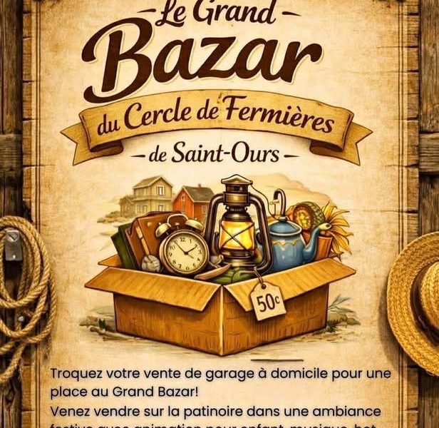 Bazar-vente de garage St-Ours