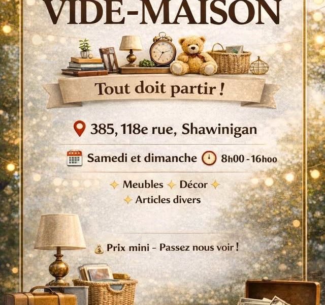 Grande vente vide maison