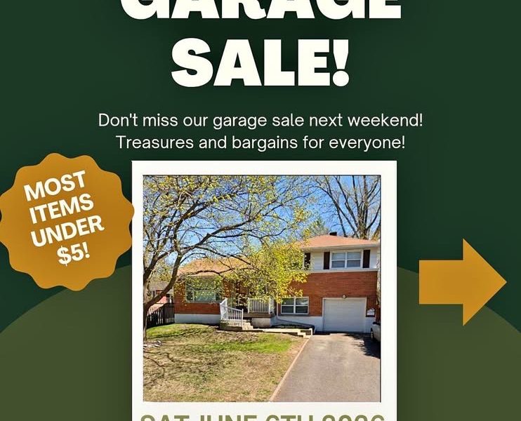 POINTE-CLAIRE GARAGE SALE/VENTE DE GARAGE SAT JUNE 6TH 2026