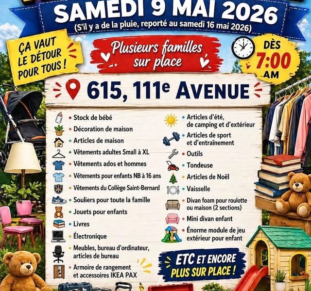 Méga Méga Vente de GARAGE 9 mai 2026