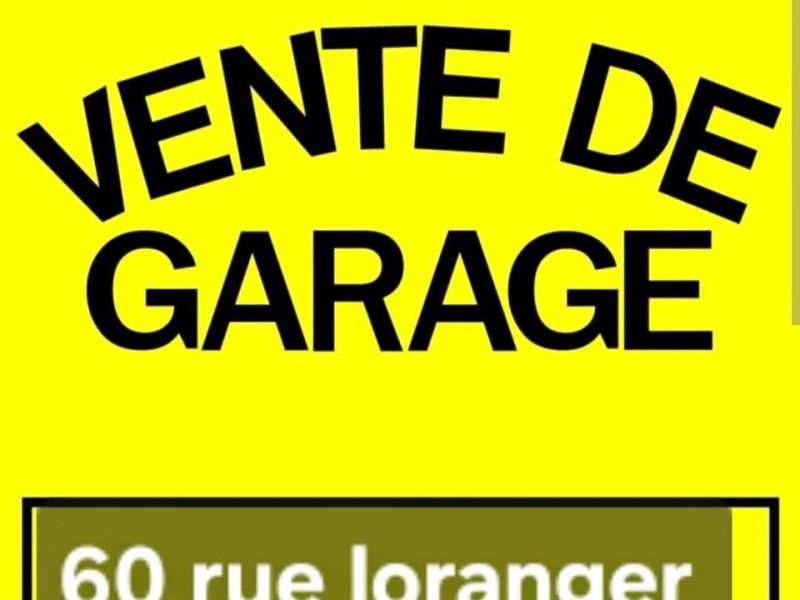Vente de garage