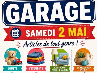 Vente de GARAGE!!