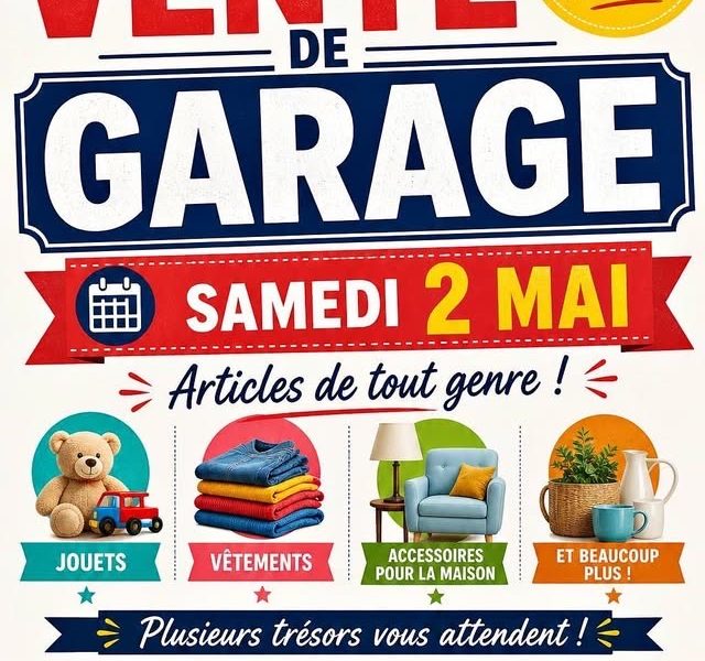 Vente de GARAGE!!