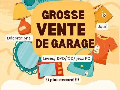 Grosse vente de garage!